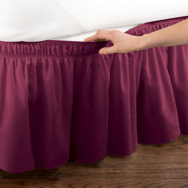 Red Barrel Studio® Ormsby Elastic Bed Wrap Ruffle Bed Skirt & Reviews